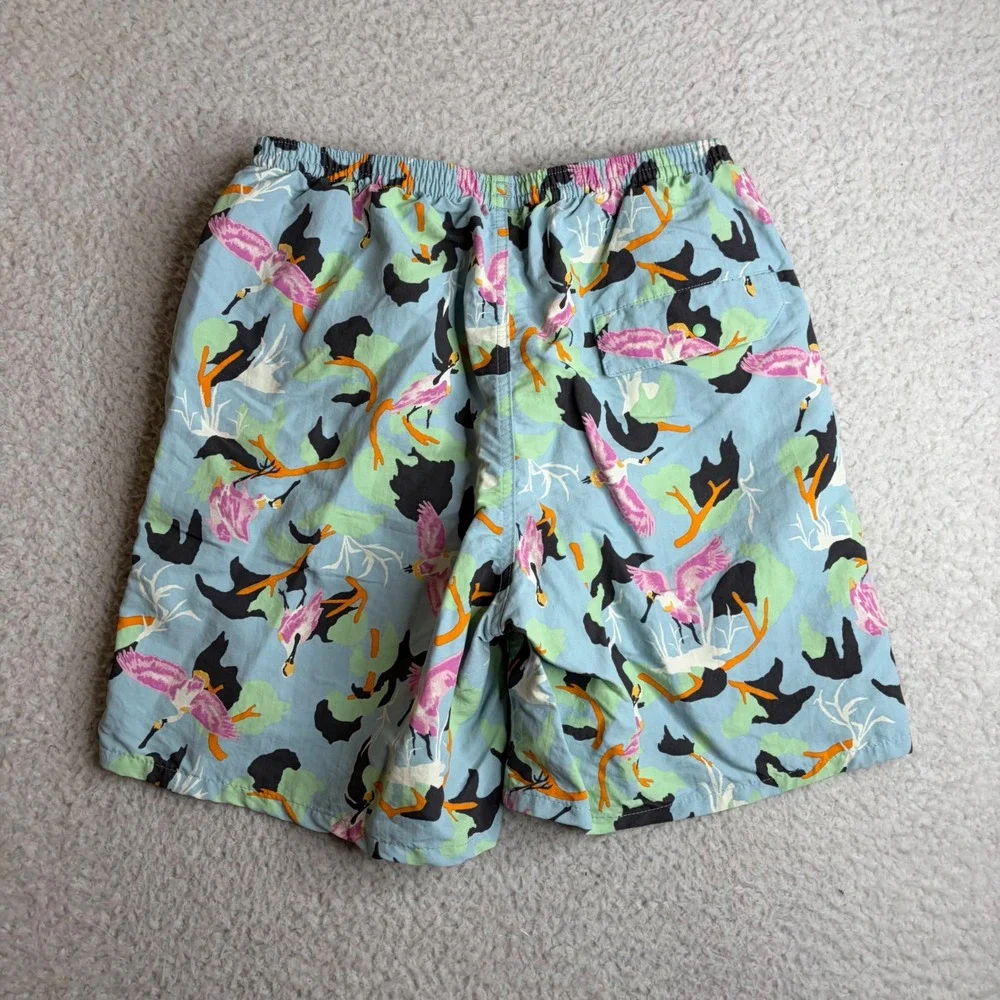 Patagonia Baggies 5 Inseam Shorts Spoonbill Blue Bird Print 58034 Men Small